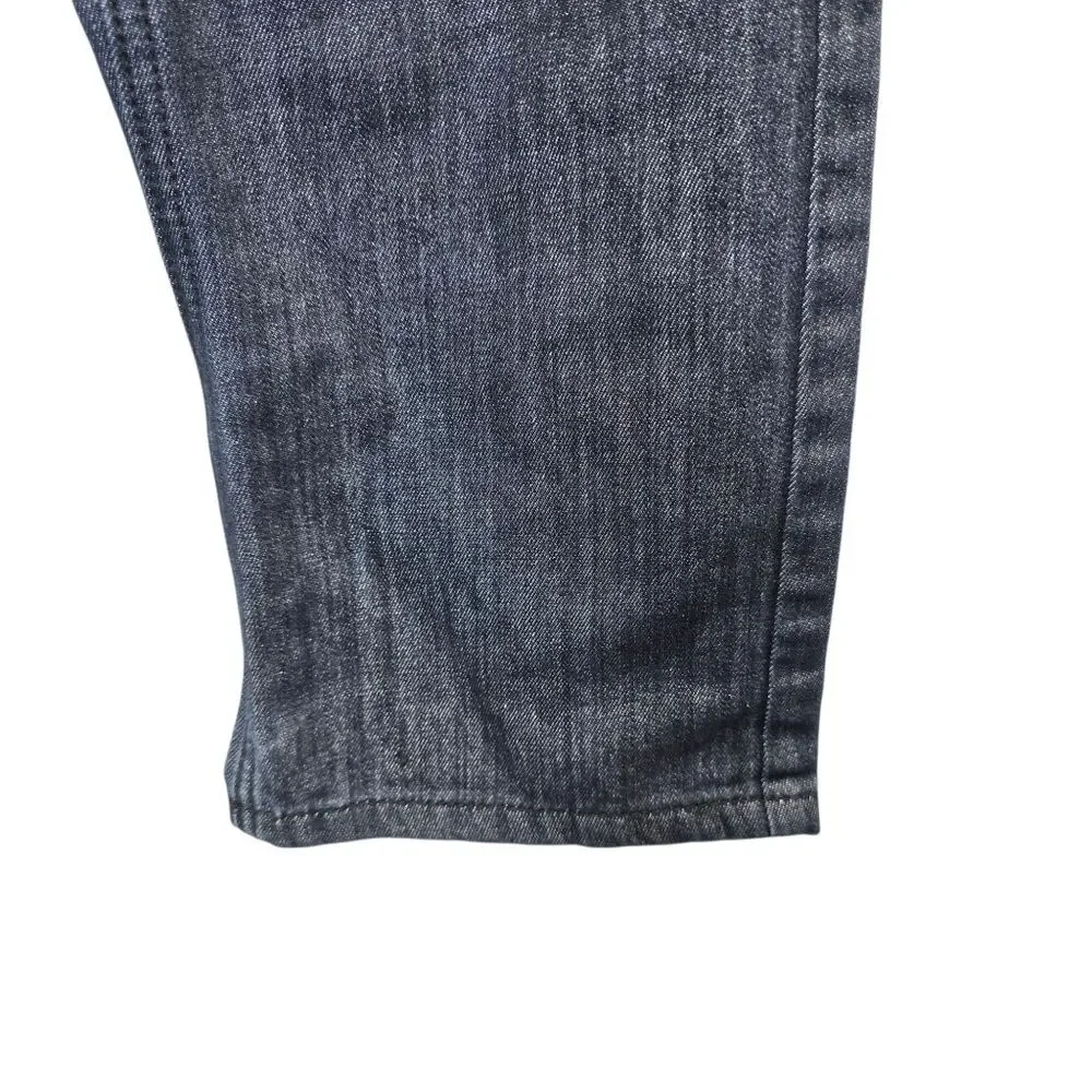 Marc Ecko Men's W32 X L32 Straight Fit Dark Blue Denim Jeans